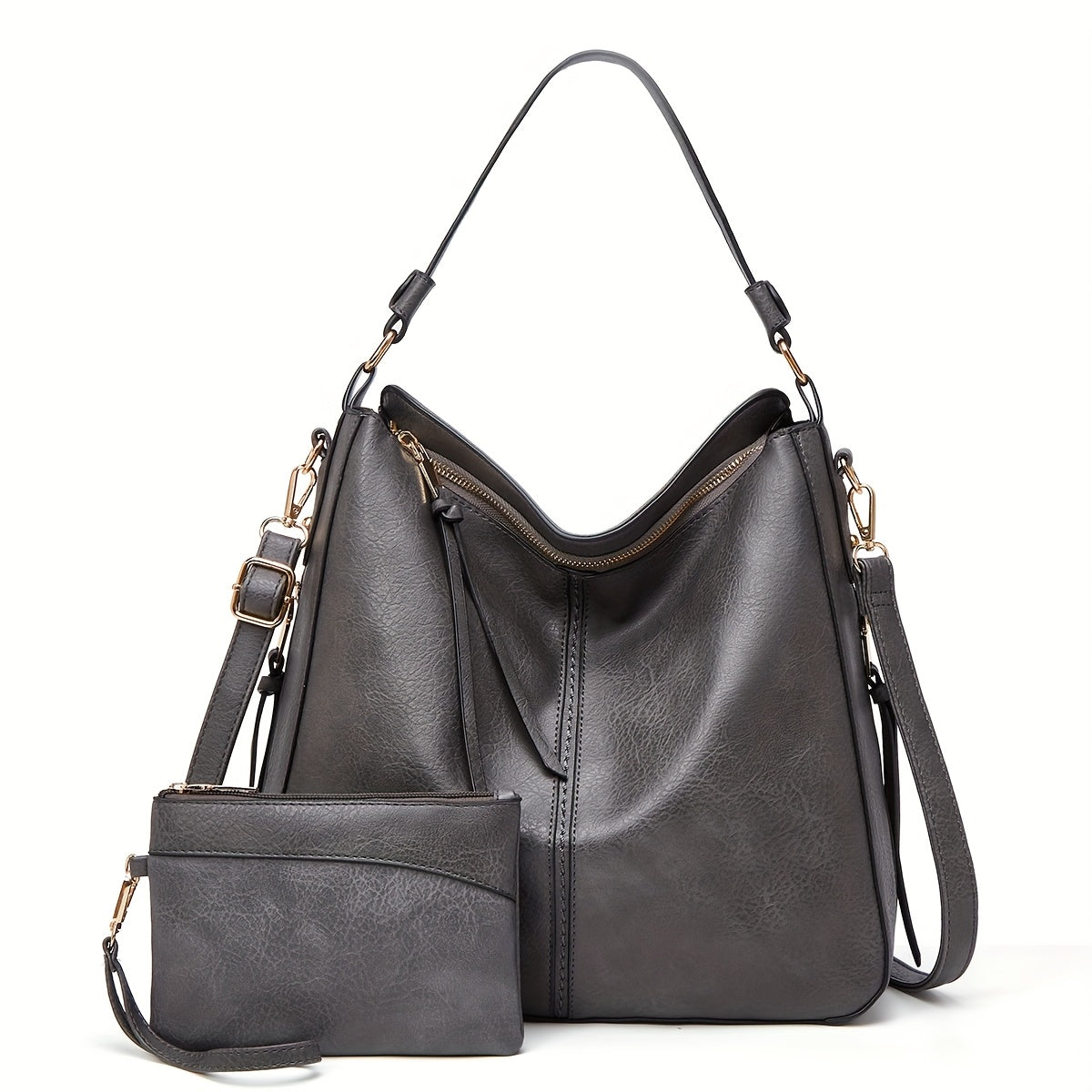Nouveau sac pour femmes grande capacité - Sac bandoulière à une épaule élégant et de haute qualité, sac fourre-tout facile et à la mode, polyvalent pour un usage quotidien, adapté à une tenue de bureau et sac à bandoulière pour transporter sous le bras