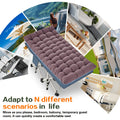Lit de camping XXL avec matelas | 200 X 81cm, Capacité de charge maximale : 400 kg, Confortable pour adultes, Extra large, Pliant, Robuste, Matériau en fer, avec sac de transport