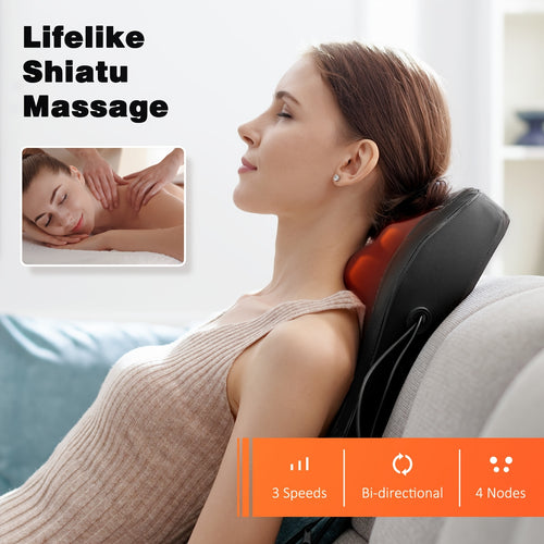 OMASSA Masseur de Cou et de Dos, Idéal pour les Tissus Profonds, Cadeau Parfait pour les Parents, les Partenaires et les Amis, un Excellent Cadeau pour la Fête des Mères