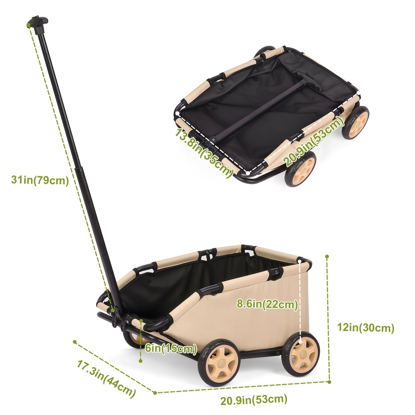 Chariot de Rangement pour Jouets, Trolley pour Animaux de Compagnie, Adapté aux Poussettes pour Petits Animaux et Petits Animaux de Compagnie de Moins de 14.97 KG, Poussette pour Chiot, Poussette pour Chaton, Chariot de Jardin, Chariot d'Extérieur, Chario