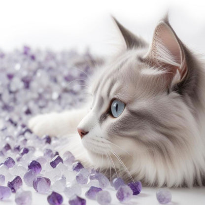 JOUET CHAT LAVANDE EN SILICONE, Hypoallergénique, Délicat, Ingrédients Naturels, Idéal pour les Chats Sensibles, Mersjo 3.8L