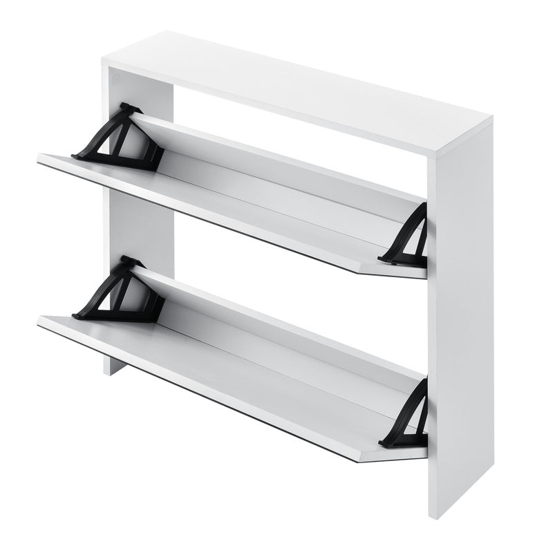 Armoire à chaussures Vogar avec portes miroir de différentes couleurs et tailles