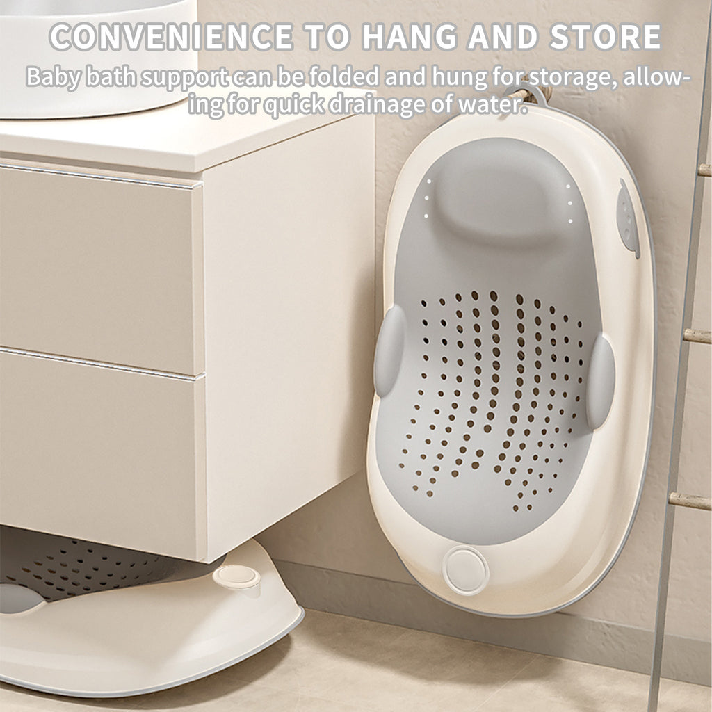 Chaise de Bain pour Bébé avec Design Léger, Dossier Surélevé et Coussin de Siège Adaptée aux Nouveau-Nés jusqu'à 36 Mois (Poids Ne Dépasseant Pas 15 Kilogrammes)