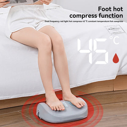 Masseur de pieds professionnel avec chaleur - Pétrissage profond pour pieds et mollets, vibration à 3 vitesses, cadeau idéal pour maman, papa, femme, mari