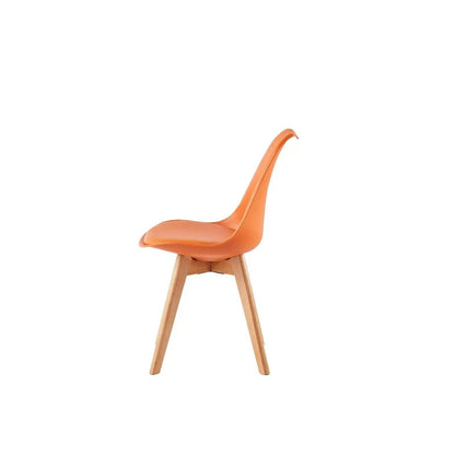 Ensemble de 4 chaises de salle à manger MCC Direct, chaises de cuisine, chaises de bureau, chaise coquille de designer, "Eva" disponible en 7 couleurs tendance