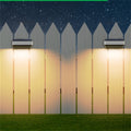 8pcs Lampes Solaires de Clôture pour Extérieur, Lumière Chaude & Blanc Froid et RGB, Super Lumineuses, pour Escalier, Cour, IP65, pour Jardin, Clôture, Mur, Terrasse, Décoration d'Éclairage Commercial