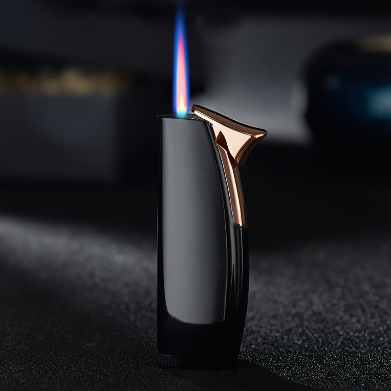 Briquet Mini Compact à Flamme Bleue à Jet Direct -vent (sans Gaz)