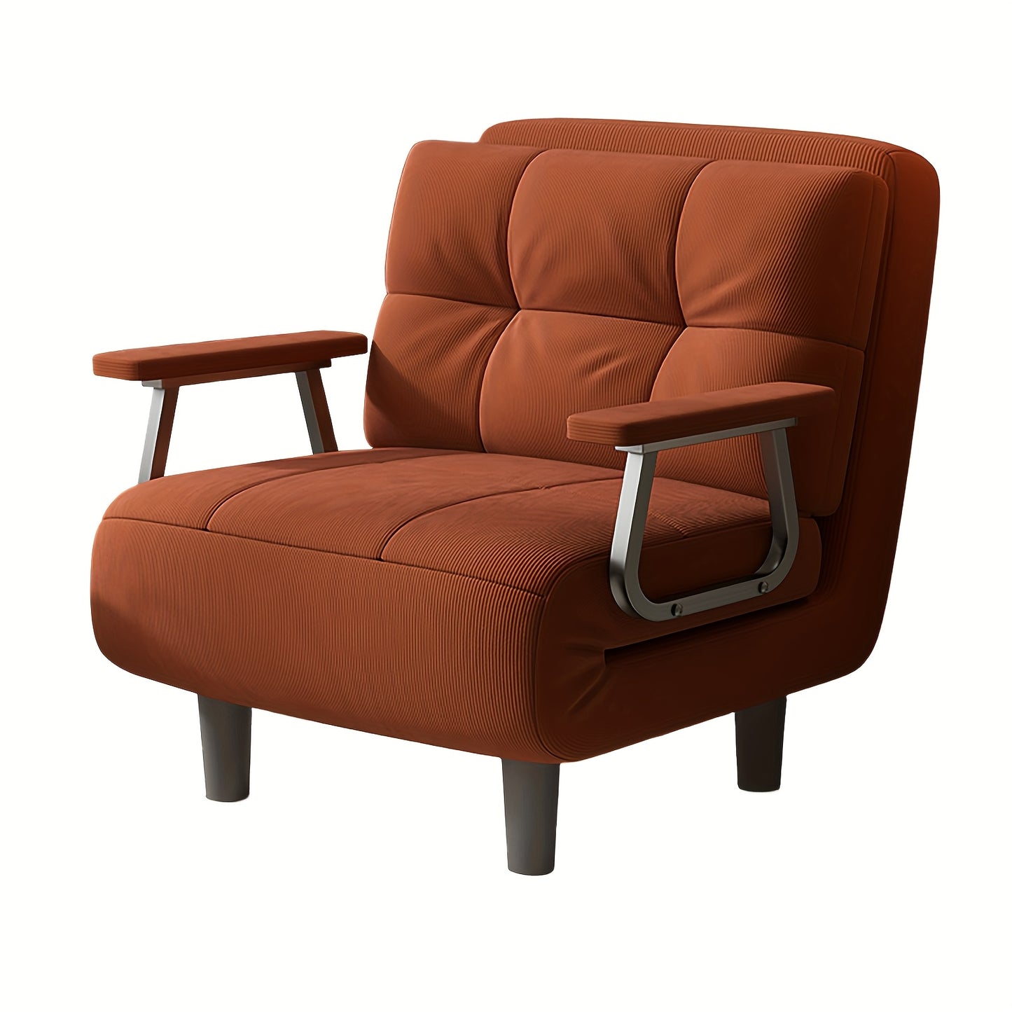 Décorations de Noël pour appartement, canapé-lit pliable, confortable et durable, accoudoirs argentés, matériau en velours côtelé, plusieurs couleurs disponibles, polyvalent pour chambres, cadeaux individuels, idées cadeaux, décorations de Noël d'extérieu