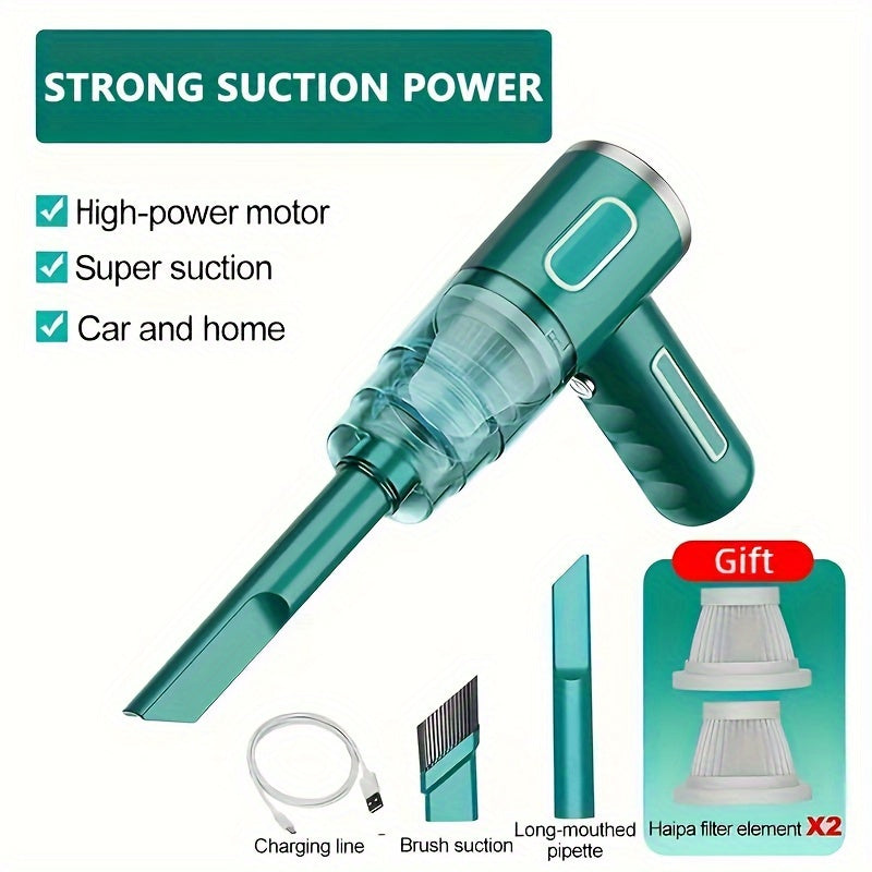 Aspirateur sans fil amélioré avec aspiration tempête 3800PA ! Aspirateur à main sans fil pour la maison et la voiture, tout-en-un ! Super cyclone rechargeable longue portée pour voiture, bureau et maison