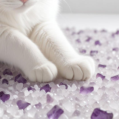 JOUET CHAT LAVANDE EN SILICONE, Hypoallergénique, Délicat, Ingrédients Naturels, Idéal pour les Chats Sensibles, Mersjo 3.8L