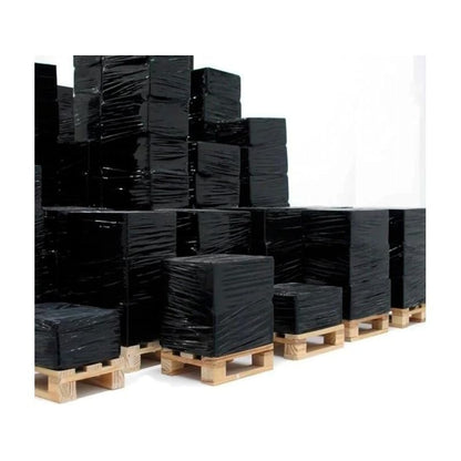 Rouleau de film noir pour emballage 50 cm x 200 m | Plastique rétractable de 23 microns avec haute résistance et adhérence industrielle
