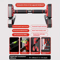 Barre de traction ajustable pour porte, 1 pc, mécanisme de verrouillage de largeur, non glissante, pour entraînement du haut du corps, salle de sport à domicile, barre de traction sans vis pour athlète