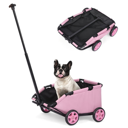 Chariot de Rangement pour Jouets, Trolley pour Animaux de Compagnie, Adapté aux Poussettes pour Petits Animaux et Petits Animaux de Compagnie de Moins de 14.97 KG, Poussette pour Chiot, Poussette pour Chaton, Chariot de Jardin, Chariot d'Extérieur, Chario