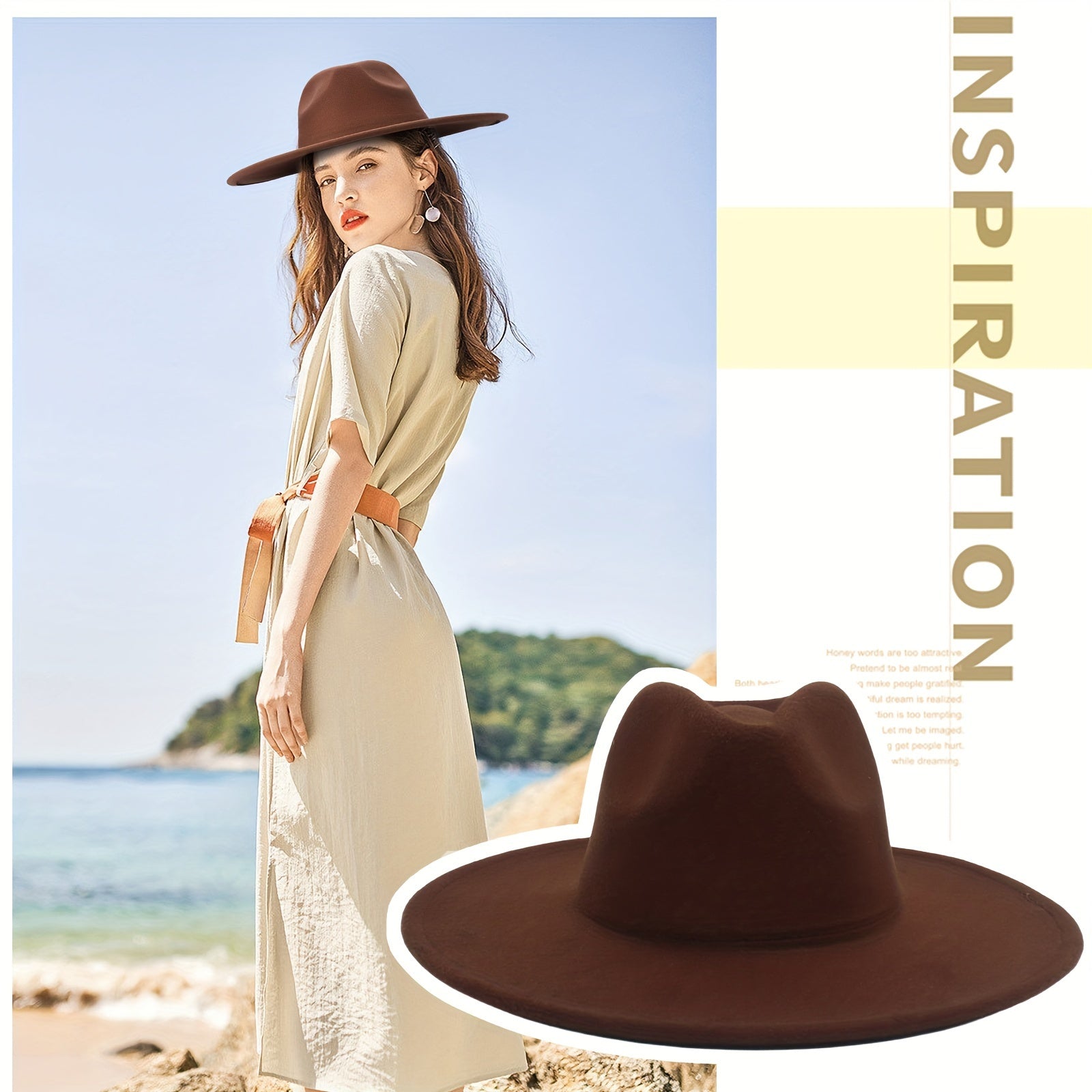 Chapeau Souple à Large Bord Unisexe pour Homme et Femme : Chapeau Panama Classique en Feutre, Chapeau à Large Bord en Velours Western - Convient aux Hommes et Femmes Adultes