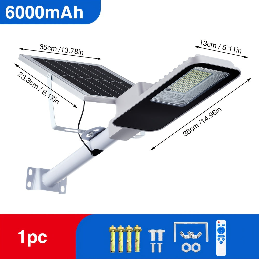 Lampes Solaires de Jardin, Allumage Automatique du Crépuscule à l'Aube. Disponibles en Spécifications 4000Mah/6000Mah. Lampes LED de Jardin Haute Luminosité, Lampadaires Solaires d'Extérieur, Adaptées aux Rues, Terrasses, Cours, Garages, Terrasses, Parkin