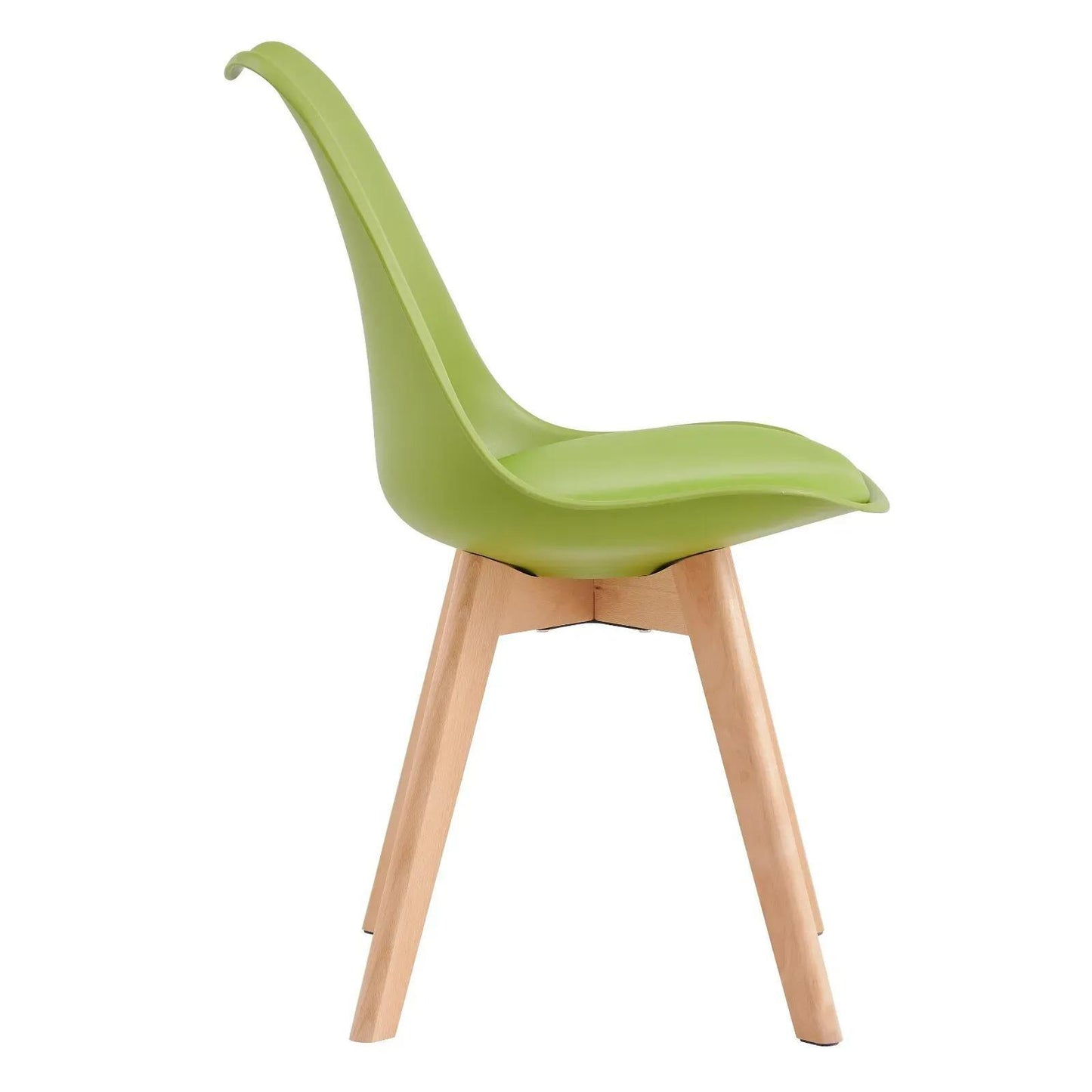 Ensemble de 2 chaises de salle à manger MCC Direct, chaise de cuisine, chaise de bureau, chaise de salon, chaise coquille de designer Eva, disponible en 7 couleurs