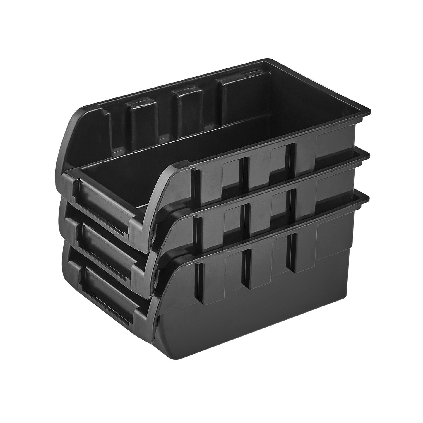 VEVOR Rangement mural pour pièces détachées, organiseur de garage à 48 compartiments en plastique avec panneaux muraux, rangement pour écrous, boulons, vis, clous, perles, boutons, autres petites pièces, noir et rouge