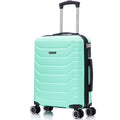 Bagage Cabine 55x40x20cm ABS+Polycarbonate (40L) Bagage à Main Petit Chariot Semi-Rigide avec 4 Roues Pivotantes à 360º et Verrou à Chiffres - Noir/Bleu Marine/Or Rose/Turquoise/Menthe/Vert/Jaune/Rose Vif