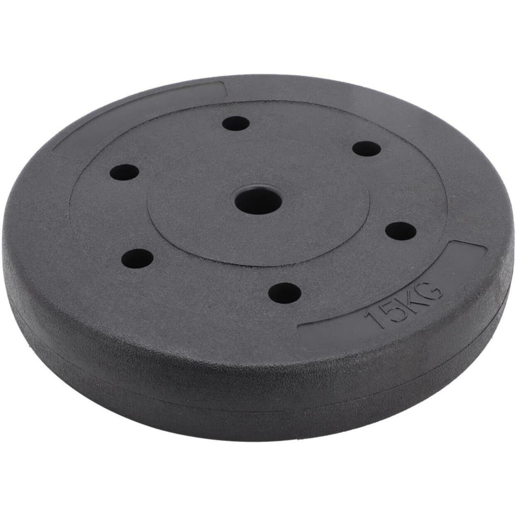 Jeu de Plaques de Poids Standard 15kg/20kg/30kg pour Haltères, Barre d'Haltérophilie et Entraînement de Musculation