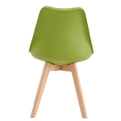 Ensemble de 2 chaises de salle à manger MCC Direct, chaise de cuisine, chaise de bureau, chaise de salon, chaise coquille de designer Eva, disponible en 7 couleurs