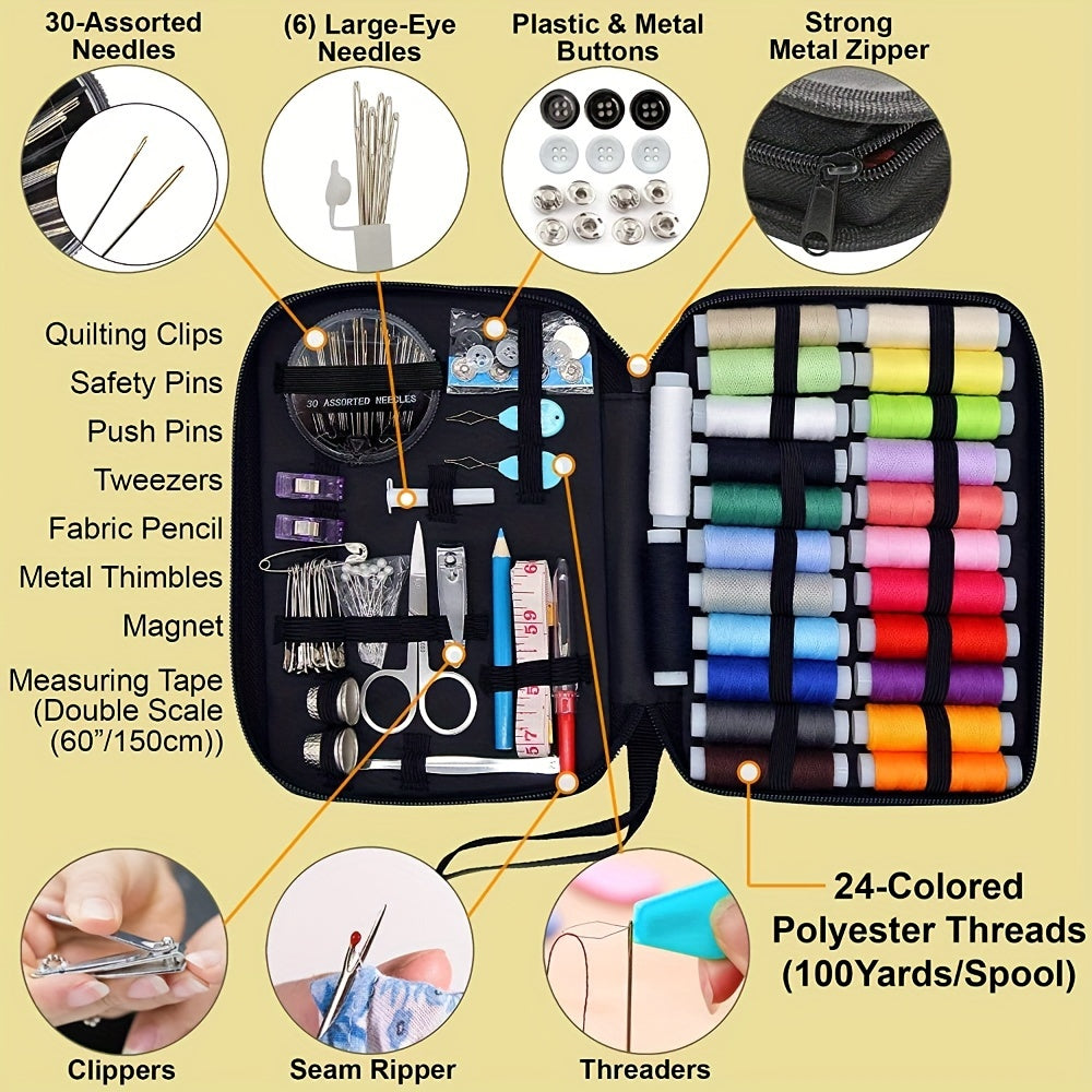 Kit de 100 aiguilles et fils à coudre