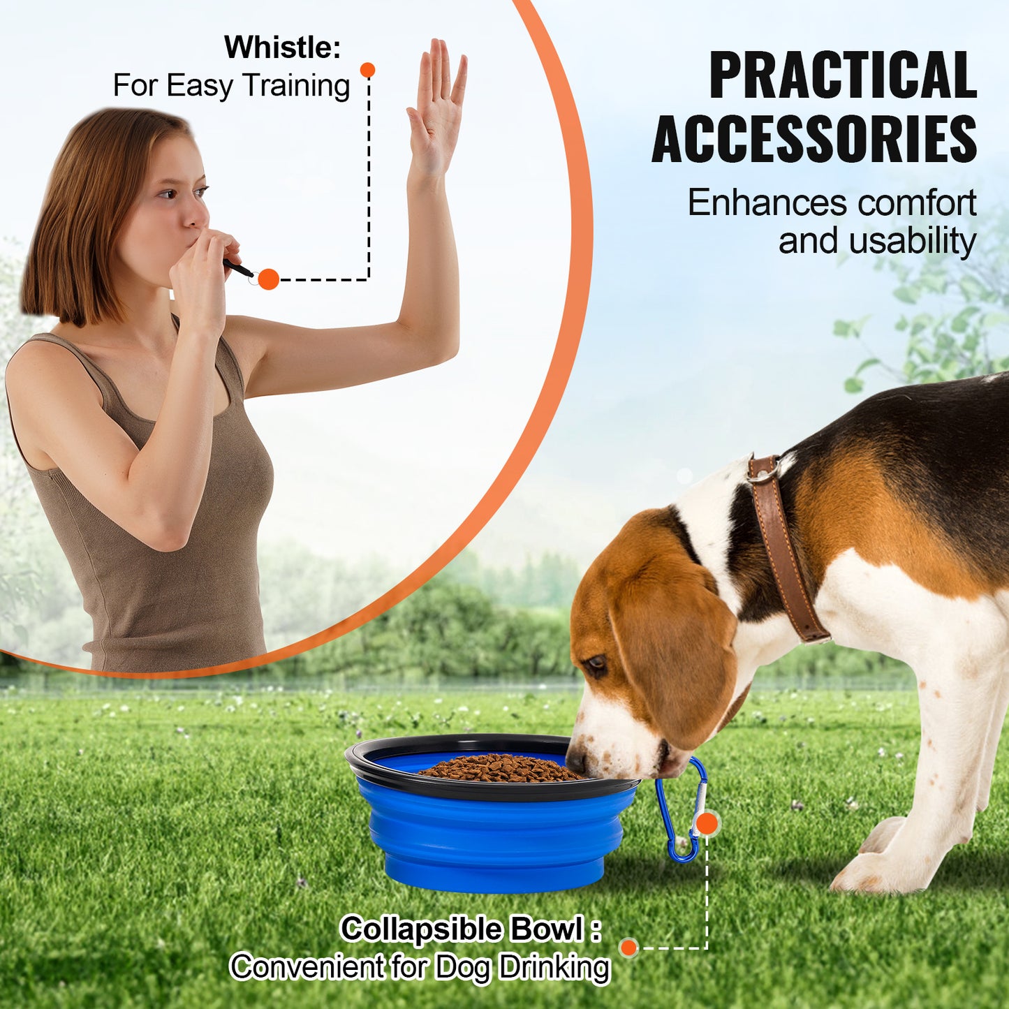 Ensemble d'équipement d'entraînement à l'agilité pour chien VEVOR 4 pièces avec obstacles, anneaux de saut et boîte de pause