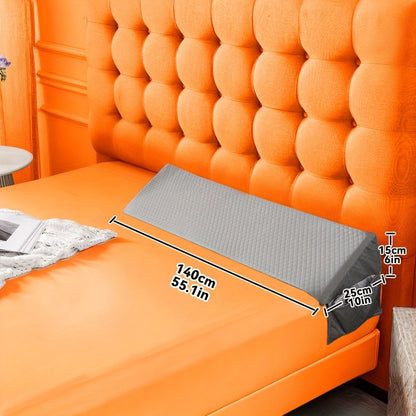 Coussin de lit en coin, oreiller de lecture, remplissage de matelas, fermeture de tête de lit, appui-tête pour dormir ou comme dossier entre la tête et le mur, avec housse amovible. Parfait pour dormir ou lire, le meilleur choix de cadeau