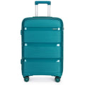 Kono 56.5x38.5x22cm Valise Cabine Rigide Voyage Trolley 4 Roues Spinner Légère Polypropylène Bagage à Main avec Serrure TSA 40L