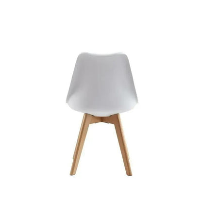Ensemble de 4 chaises de salle à manger MCC Direct, chaises de cuisine, chaises de bureau, chaise coquille de designer, "Eva" disponible en 7 couleurs tendance