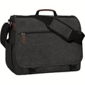 Sac Bandoulière Homme Eshow, Sac Messager, Adapté pour Ordinateur Portable 15,6 Pouces, Sac Homme Haut de Gamme, Sac en Toile, Sac de Travail, Université Décontracté/Noir, Stock Local, Halloween/Noël