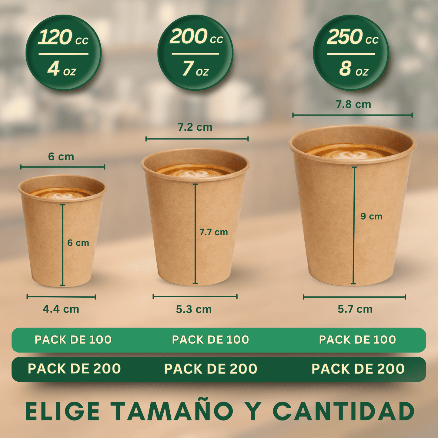 Gobelets à Café Jetables en Papier Kraft – Résistants et Résistants à la Chaleur – Idéaux pour le Café à Emporter dans l'Hôtellerie et les Événements - LAN&LAN