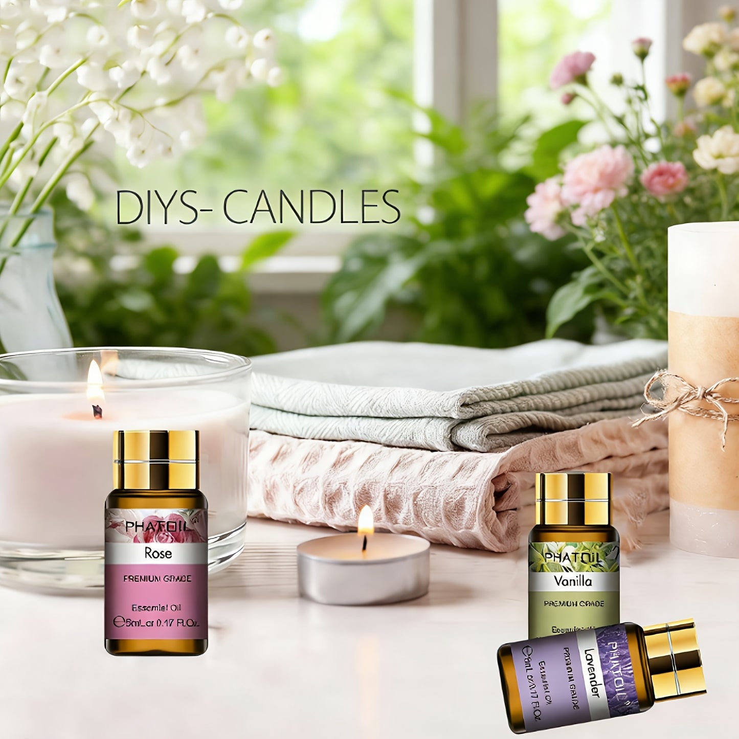 PHATOIL Kit Cadeau de 15 Huiles Essentielles 5ml/0.17fl.oz pour Diffuseurs, Humidificateurs, Fabrication de Bougies - Coffret Cadeau Parfait pour Amoureux, Famille, Amis - Cadeaux de Noël, Cadeaux de la Saint-Valentin, Cadeaux de Pâques, Cadeaux de la Fêt
