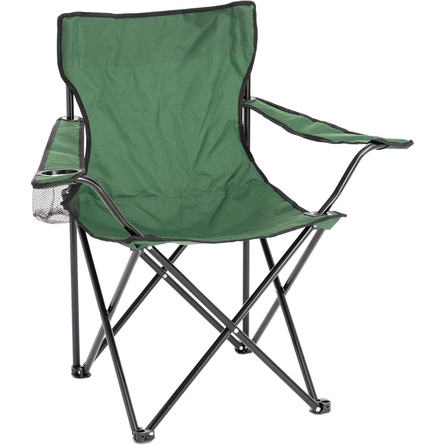 Chaise de camping pliable Baroni Home pour jardin d'extérieur, chaise de camping pliable portable, chaise de camping et de pêche avec porte-gobelet, 20X20X31 pouces (50X50X80 cm)