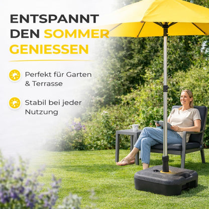 TK Supports de crème solaire pour écrans de feux de circulation - Poids de parapluie remplissables pour croix de sol en plastique et supports de crème solaire stables