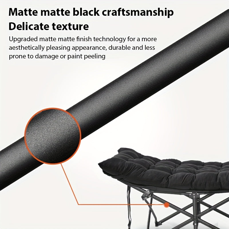 Lit Pliant de Bureau Portable - Cadre en Fer Robuste, Multi-Usage pour Maison, Bureau & Extérieur, Parfait pour les Siestes & la Détente - Compact, Moderne & Durable