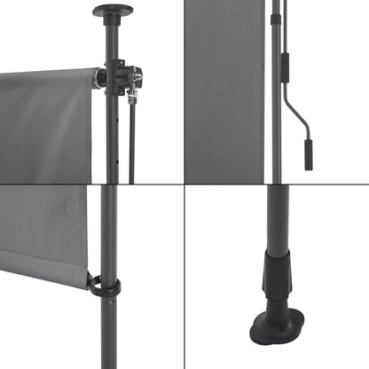 Store Extérieur Cimarra pour Balcon avec Manivelle, Cadre en Acier Résistant aux Intempéries, Disponible en Diverses Couleurs et Tailles