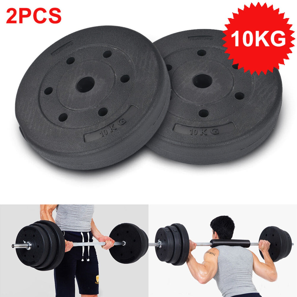 Jeu de Plaques de Poids Standard 15kg/20kg/30kg pour Haltères, Barre d'Haltérophilie et Entraînement de Musculation