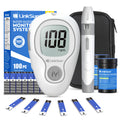 Kit BGMs 100 Bandelettes, 1 Moniteur de Glycémie, 1 Piqueur, Kit de Test de Diabète sans Codage pour Usage Domestique, Kit de Moniteur de Glycémie