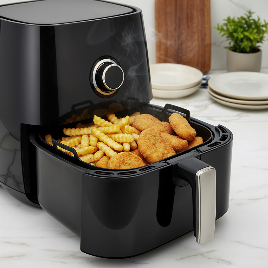 Kuketo - Accessoire pour Friteuse à Air, Conteneur de Cuisson Réutilisable, Panier en Silicone Résistant aux Hautes Températures, Bol de Friture Sans Graisse, Idéal pour Frites, Poulet, Légumes, Gâteaux et Casseroles, Alternative aux Papier Cuisson, Netto