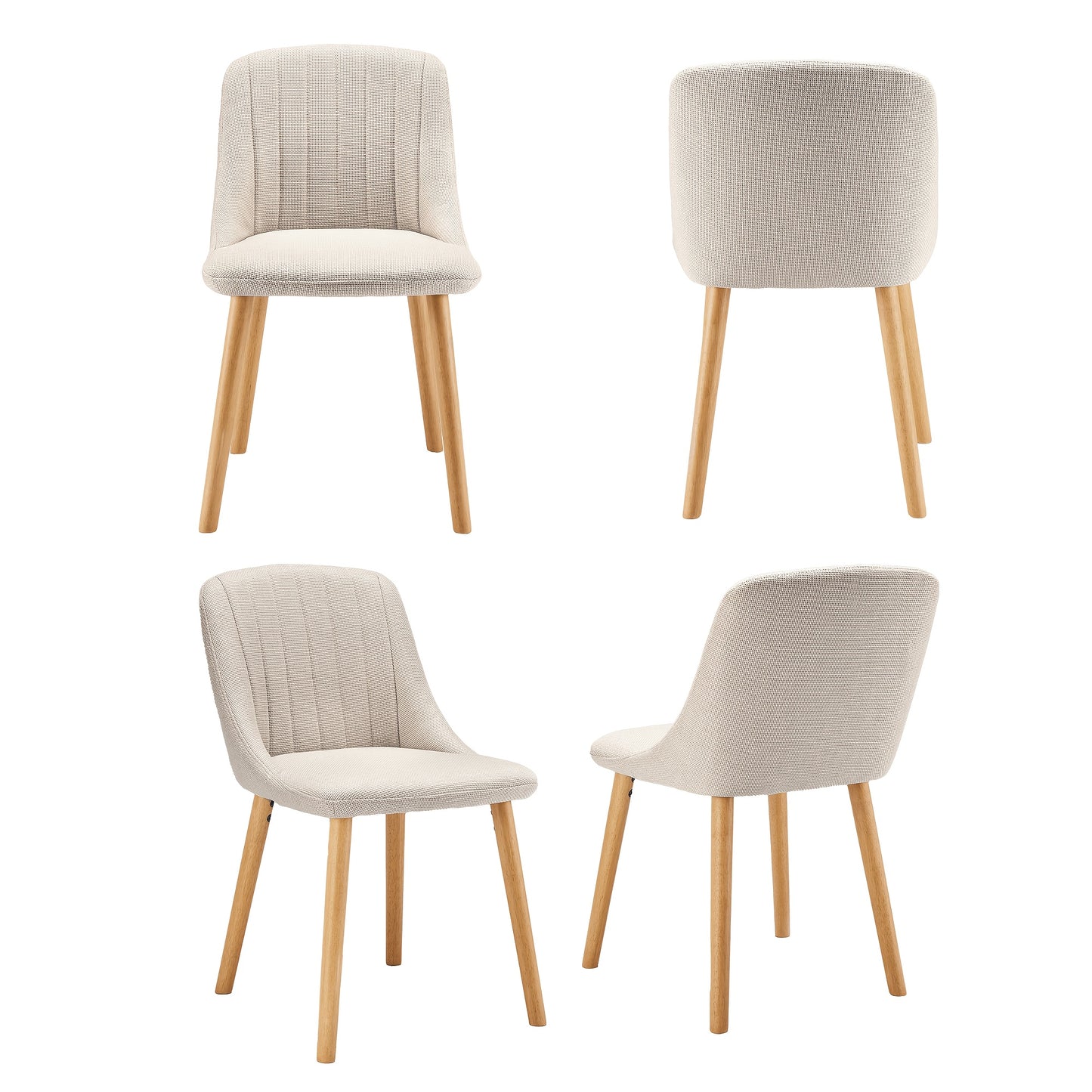 Chaises de salle à manger modernes au design qui s'intègre parfaitement à divers styles d'intérieur, adaptées au salon, à la cuisine et à la chambre - Lot de 2 / Lot de 4 / Lot de 6