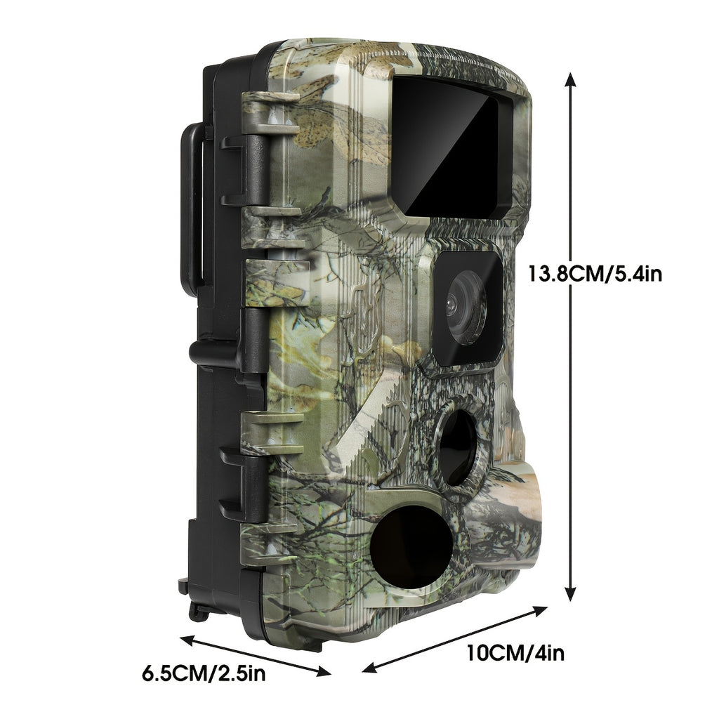 Caméra de Piste WiFi Extérieure 4K 64MP avec Alertes de Mouvement et Audio, Caméra de Chasse et Pêche, Montage sur Arbre, Surveillance par Smartphone - Pour Utilisation en Extérieur