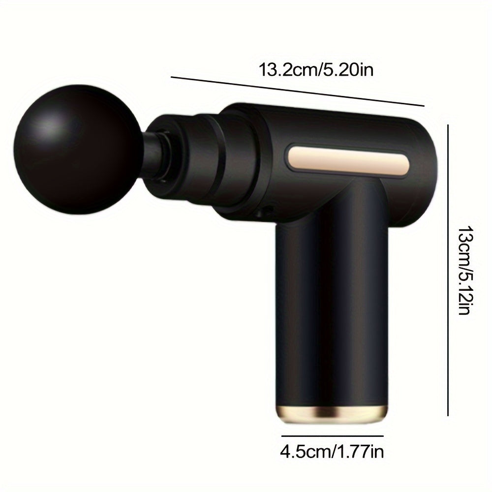 Pistolet de massage 6/38/99 vitesses Tissu profond, Masseur musculaire électrique portatif, Dispositif de massage par percussion pour, Masseur sportif électrique portable super silencieux avec 6 têtes de remplacement