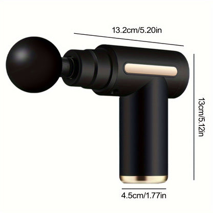 Pistolet de massage 6/38/99 vitesses Tissu profond, Masseur musculaire électrique portatif, Dispositif de massage par percussion pour, Masseur sportif électrique portable super silencieux avec 6 têtes de remplacement
