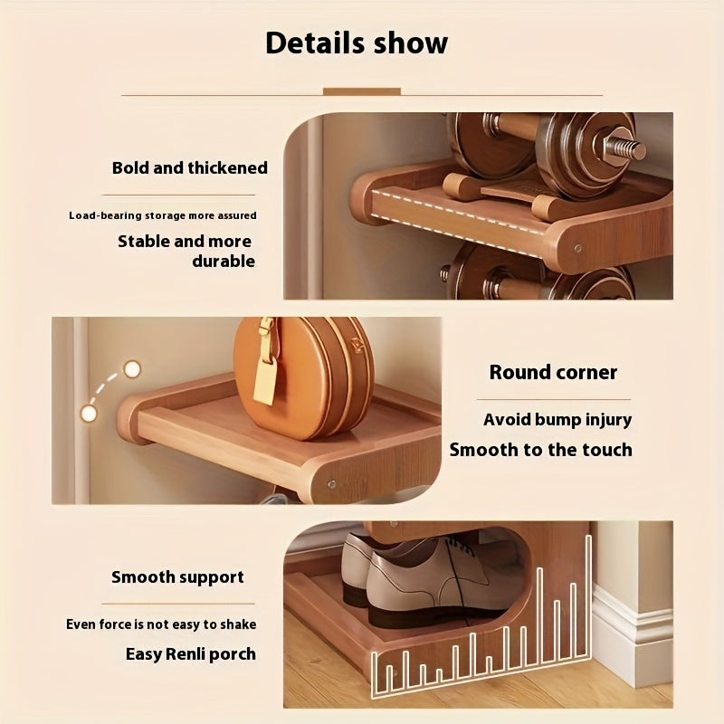 Un meuble à chaussures compact à 7 niveaux conçu pour les espaces d'angle dans les maisons, les résidences étudiantes ou les locations, maximisant l'efficacité du stockage. Ces armoires à chaussures s'intègrent bien dans divers types de pièces.