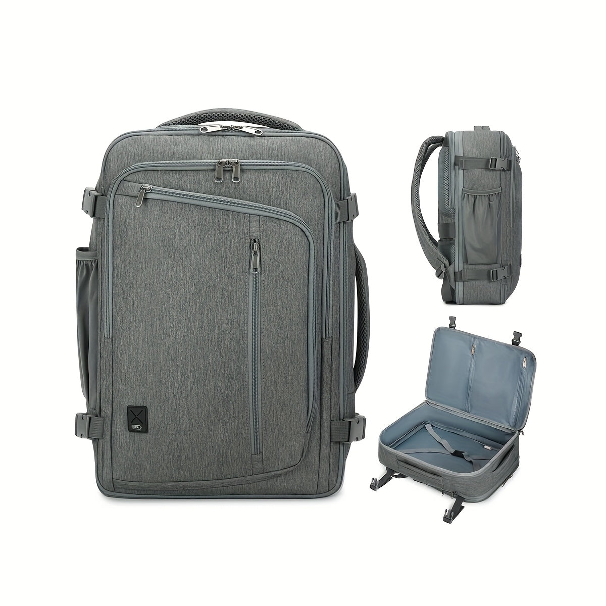 Sac à dos cabine extensible approuvé par l'aviation 45X36X20 pouces, bagage à main sous le siège avec poche humide et housse pour ordinateur portable dédiée de 43,18 cm, sac de voyage adapté aux normes TSA pour les voyages d'affaires (Essentiel unisexe 20