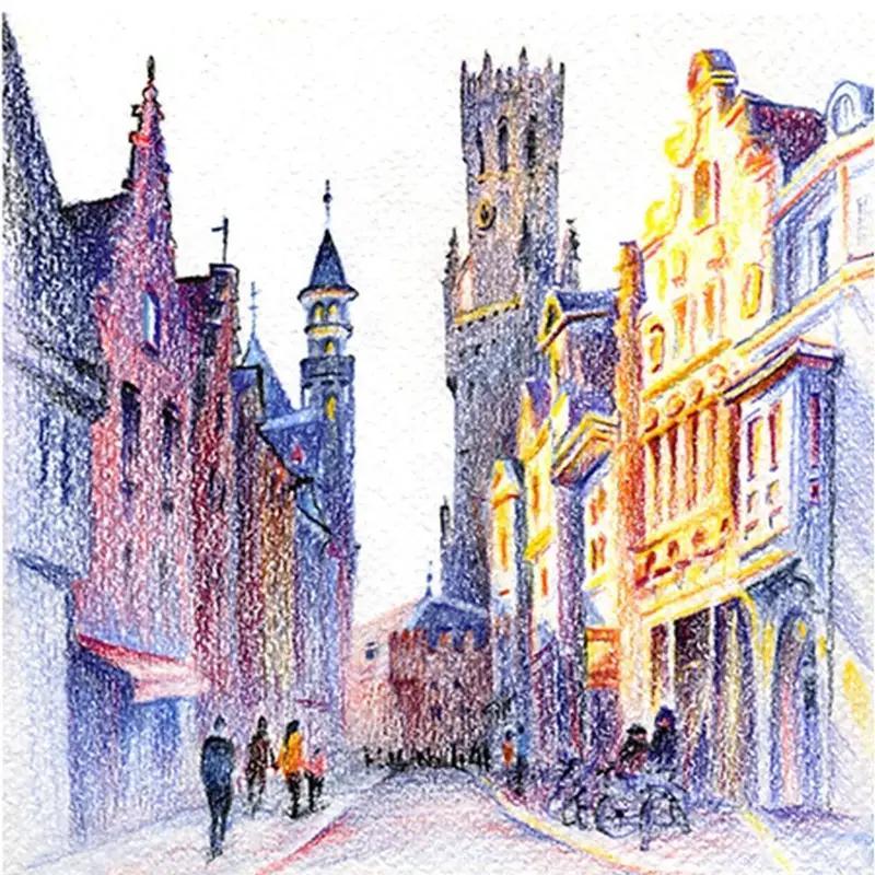 Ensemble de crayons de couleur 48/72, plein de couleurs vibrantes pour les enseignants, crayons de dessin d'art à mine souple pour le coloriage pour adultes, l'esquisse et la peinture, cadeaux de livres pour adultes