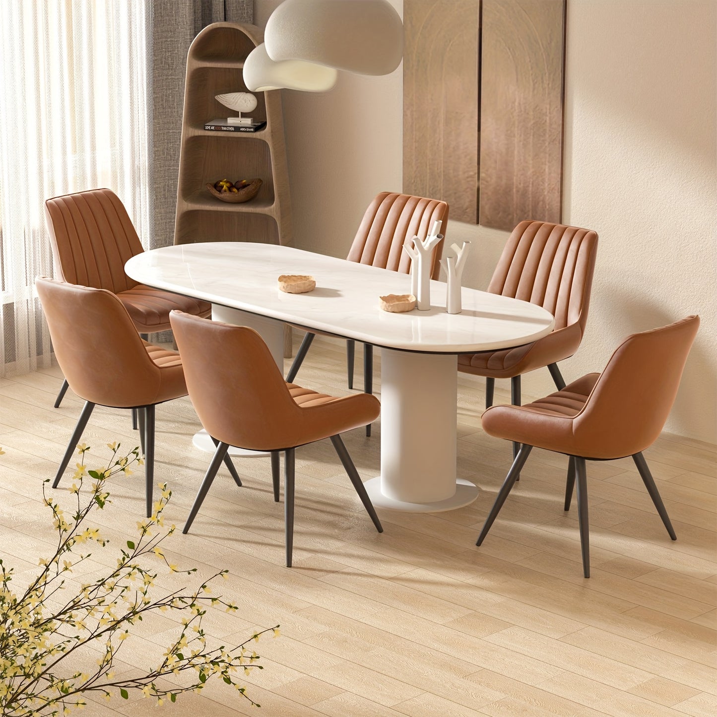 Chaises de salle à manger, Ensemble de 2/4/6, Chaises de cuisine, Chaises rembourrées avec pieds en métal, Chaise de salon avec coussin de dossier, pour salle à manger, Chaise de réception, Bureau
