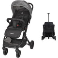 Myla, poussette canne compacte, 0 à 4 ans (22kg max), légère (7,5 kg), poussette citadine, inclinable d’une main en position allongée, grand panier de rangement, avec trolley de transport