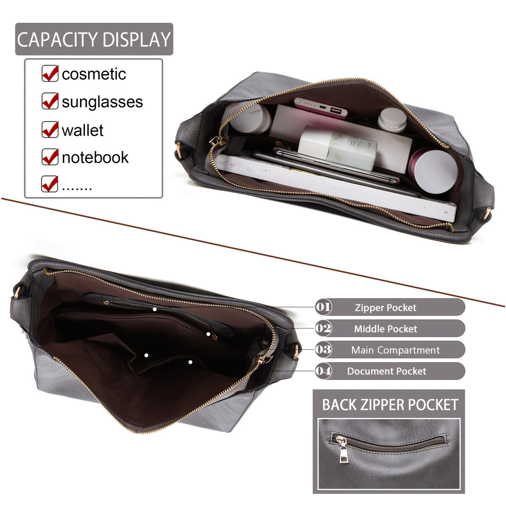 Nouveau sac pour femmes grande capacité - Sac bandoulière à une épaule élégant et de haute qualité, sac fourre-tout facile et à la mode, polyvalent pour un usage quotidien, adapté à une tenue de bureau et sac à bandoulière pour transporter sous le bras