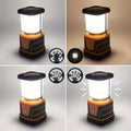 Lampe de camping portable 1500 lumens, 4 modes d'éclairage, projecteur réglable, alimentée par batterie, lampe de secours pour randonnées nocturnes, éclairage de tente, coupures de courant